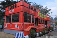 Unik Posko Mudik Di Nagreg Mirip Bus Wisata Kota Bandung