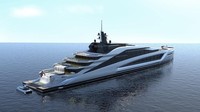 Di dalam kapal yacht ini, traveler bisa menemukan lapangan bowling, kolam ombak buat main surfing, sampai air terjun buatan pun ada (dok. Kurt Strand Design)  