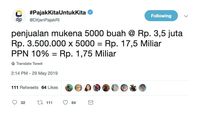 Dear Syahrini, Ini Hitungan Pajak dari Penjualan 5.000 Mukena