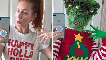 Seperti ini yang mengambil karakter hijau Grinch. (Foto: Instagram/artbybmazz)