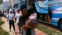 Mereka diberangkat ke-37 kota di Jawa, Lampung dan Madura dengan 60 Bus.