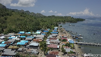 Dermaga Loh Buaya adalah sandaran kapal traveler yang akan mengeksplorasi Pulau Rinca. Pulau Rinca juga jadi habitat komodo (Muhammad Zaky Fauzi Azhar/detikcom)