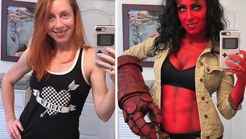 Karakter Hellgirl dari Hellboy. (Foto: Instagram/artbybmazz)
