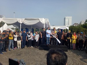 Lepas Mudik Gratis, Anies Pesan Warga Tidak Bermain Gadget di Perjalanan