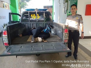 Pemudik Motor Tewas Tabrak Bus di Cipatat Bandung Barat