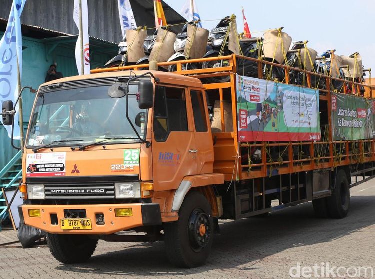 1.120 Motor Pemudik Diangkut Truk