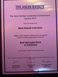 Bos BRI Raih The Asian Banker CEO Leadership Achievement