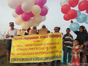 13 Tahun Lumpur Sidoarjo, Warga Terdampak Tulis Surat ke Jokowi