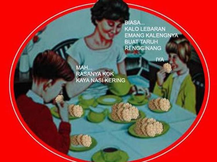 Meme Kocak Keluarga Biskuit Khong Guan Saat Puasa dan Lebaran