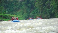 Pada libur Lebaran nanti, Wisata arung jeram di The Pikas Adventure Resort Banjarnegara sudah beroperasi mulai hari H Lebaran. (Uje Hartono/detikcom)