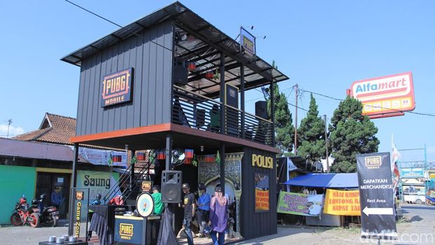 Rest Area Bertema Game PUBG Mejeng di Nagreg