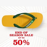 Butuh sandal untuk bepergian selama libur Lebaran? Havaianas yang tengah sale bisa dipertimbangkan. Dapatkan diskon 50% dan tambahann diskon 10% untuk transaksi dengan kartu kredit. Segera kunjungi tokonya karena penawaran disediakan terbatas.  Foto: Istimewa