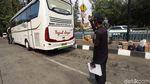 Sebelum Tancap Gas, Bus di Terminal Grogol Jalani Uji Kelayakan