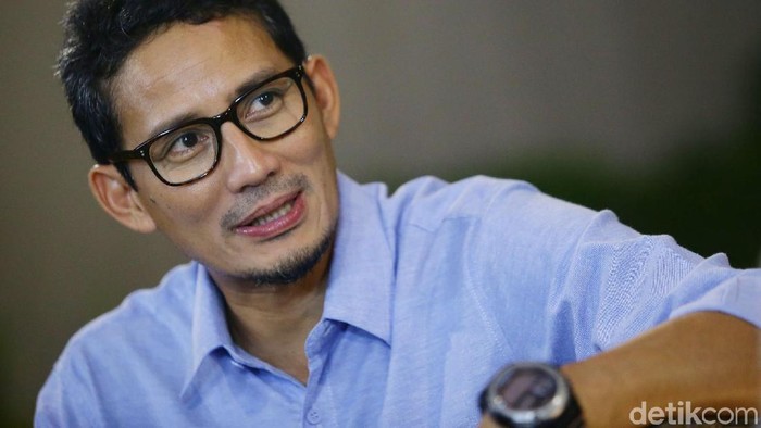 Tim blak-blakan detikcom berkesempatan melakukan wawancara dengan Cawapres nomor urut 2 Sandiaga Salahudin Uno, Jakarta, Kamis (30/5/2019). Grandyos Zafna/detikcom