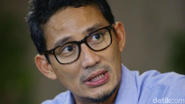 Tim blak-blakan detikcom berkesempatan melakukan wawancara dengan Cawapres nomor urut 2 Sandiaga Salahudin Uno, Jakarta, Kamis (30/5/2019). Grandyos Zafna/detikcom