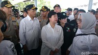 Kunjungan tiga menteri Jokowi tersebut untuk memastikan fasilitas dan insfrastruktur bagi pemudik di Pelabuhan Merak layak bagi pemudik.