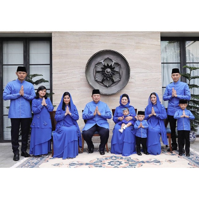 Pemandangan yang tak bisa ditemui pada Lebaran kali ini pasti sangat dirindukan keluarga Yudhoyono. Foto: Instagram @aniyudhoyono