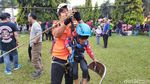Keren! Posko Mudik Ini Sediakan Flying Fox