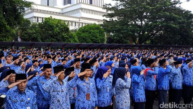 Kemendagri Gelar Upacara Peringati Hari Lahir Pancasila