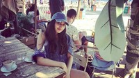Tahun 2017 lalu, Zoya menikmati waktu di Surf House Barcelona, sebuah resotran di Barcelona, Spanyol. (zoyaafroz/Instagram)