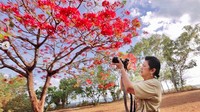 Momen Ani Yudhoyono menikmati pagi di Darwin, Australia tahun 2017 lalu. (Instagram/aniyudhoyono)