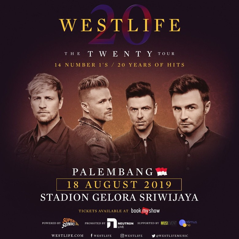 Banyak Peminat, Westlife Gelar Konser di Palembang