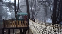 Saat ini ditempat tersebut baru dibuat dua tenda dari rencana sejumlah 10 dengan kapasitas per tenda dapat menampung hingga enam orang. Berkonsep hotel berbintang atau glamping, harganya di atas Rp 1 juta (Arbi Anugrah/detikcom)