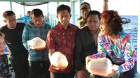 Frans melanjutkan, gudang yang digrebek untuk menampung sementara yang kemudian akan dikirim ke luar negeri. (Dok Kementerian Kelautan dan Perikanan/KKP)