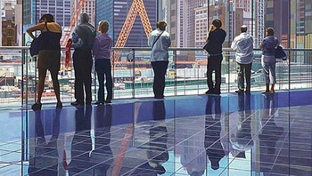 Lukisan ini dibuat seolah-olah yang melihat bisa merasakan langsung suasananya. Foto: Instagram. (Foto: Instagram/nathan_walsh_artist)