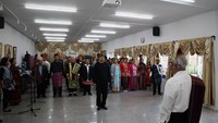 Upacara peringatan Hari Lahir Pancasila dipimpin oleh Duta Besar M. Ibnu Said. Istimewa/Dieny Maya Sari.