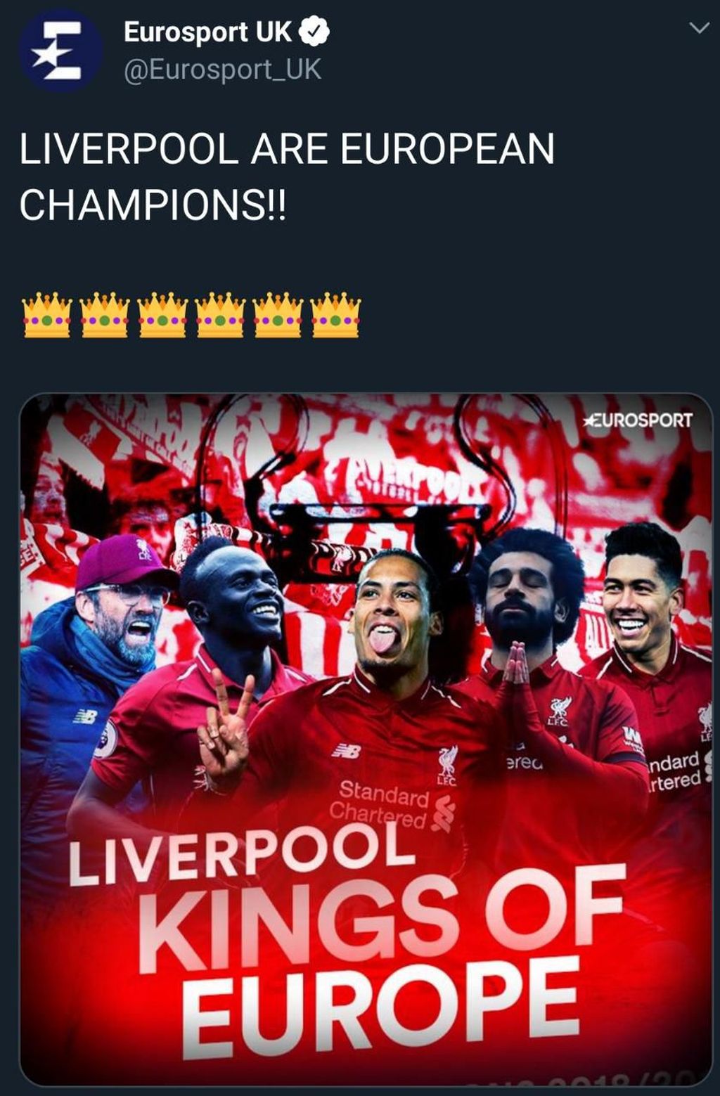 Meme Liverpool Jadi Raja Eropa