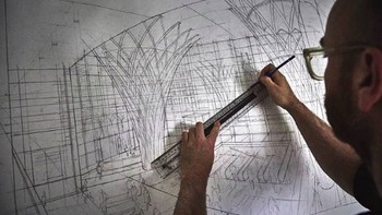 Kemudian dia akan meniru detailnya dalam bentuk lukisan. (Foto: Instagram/nathan_walsh_artist)