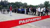 Sebanyak 250 personel gabungan dikerahkan untuk mengamankan pemakaman Ani Yudhoyono.