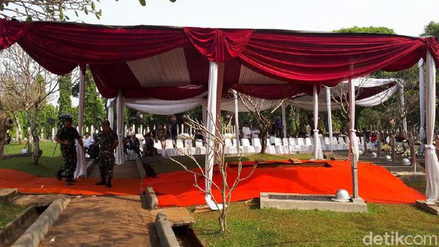 Suasana TMP Kalibata Jelang Pemakaman Ani Yudhoyono 