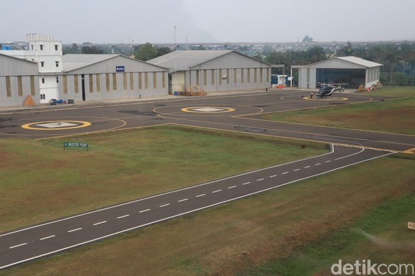 Di Jakarta, ada beberapa titik penjemputan untuk memakai jasa helikopter Whitesky Aviation. Contohnya seperti di Pancoran, Bandara Wiladatika di Pusdirga Cibubur dan lainnya (Randy/detikcom)