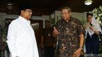 Prabowo Salam Komando dengan SBY Saat Takziah Ani Yudhoyono
