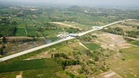 Tampak kondisi di gerbang tol Bakauheni Selatan masih ramai lancar. Istimewa/Hutama Karya.