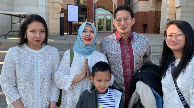 Cerita Seru Sandi Lebaran di AS, Bersyukur Kumpul Keluarga Lengkap