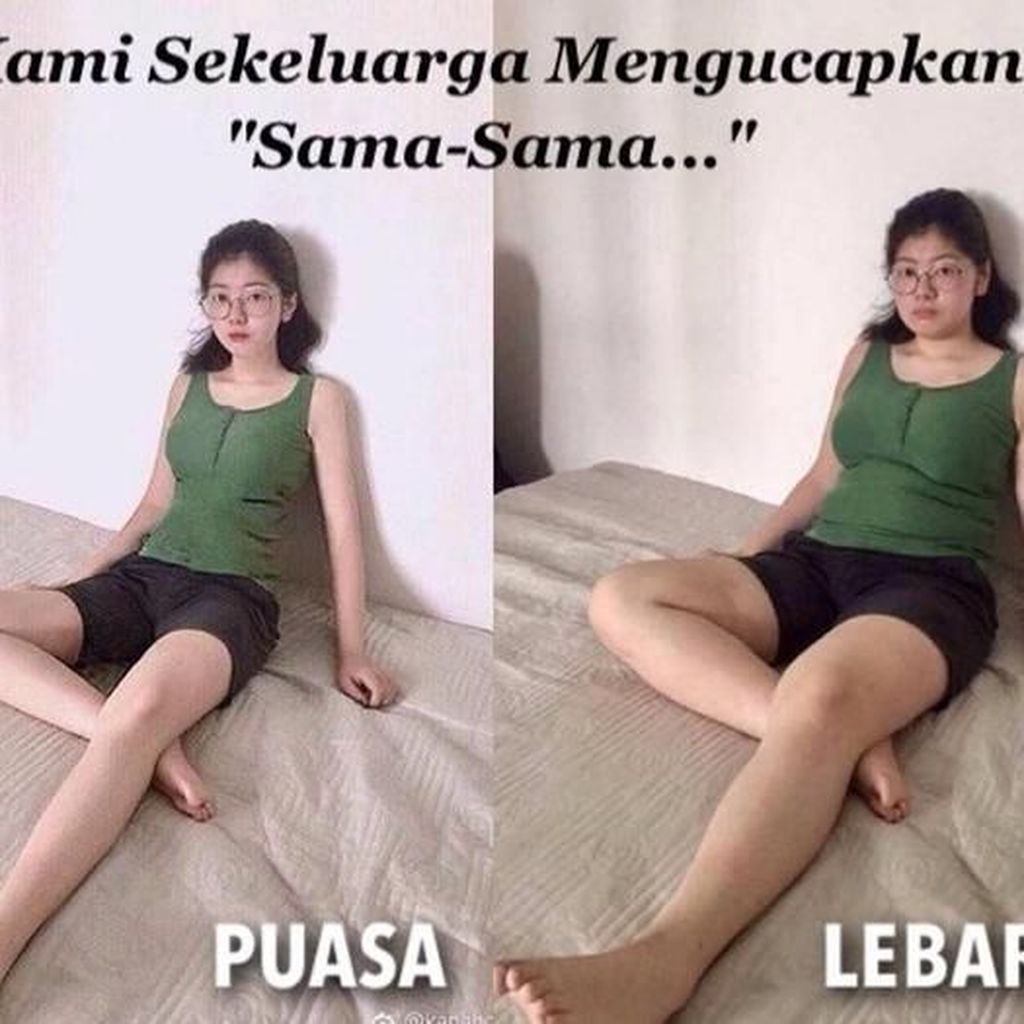 Perasaan Miris Netizen yang Saat Lebaran Justru Badannya Makin Lebar-an