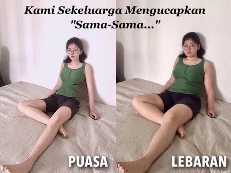 Perasaan Miris Netizen yang Saat Lebaran Justru Badannya Makin Lebar-an