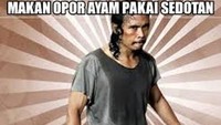 Kalau kamu ngaku jagoan. Hayoo, bisa nggak makan opor pakai sedotan? Foto: Istimewa