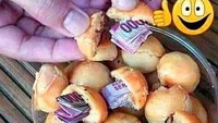 Kalau yang ini kue nastar paling banyak penggemar. Bukan isi selai nanas, kue nastar ini isinya uang tunai. Wouw! Foto: istimewa