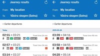 Jadwal pulang naik kereta di Stockholm jam 3 dini hari, usai itikaf di Stockholm Central Mosque (Ahmad Satria Budiman/istimewa)