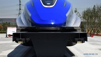 Debut prototipe pengujian kereta maglev berkecepatan tinggi pertama China ini menandai terobosan besar bagi negara ini dalam sistem transit maglev berkecepatan tinggi. Foto: Dok. Xinhuanet/Li Ziheng