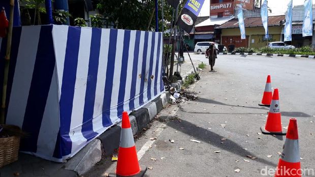 Lokasi kejadian bom Kartasura. 