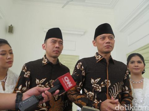 AHY dan Ibas Silaturahmi ke Jokowi di Istana
