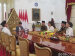 Potret Silaturahmi Jokowi, AHY-Ibas, Megawati