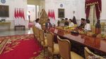 Momen Hangat Halalbihalal Jokowi, Iriana, Kaesang dan AHY-Ibas di Istana