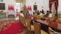 Jokowi sebelumnya juga menggelar open house untuk para pejabat dan masyarakat umum. (Foto: Noval/detikcom).