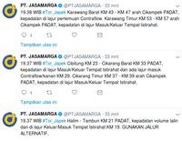 Tol Jakarta-Cikampek Macet Malam Ini, Contraflow Diberlakukan
